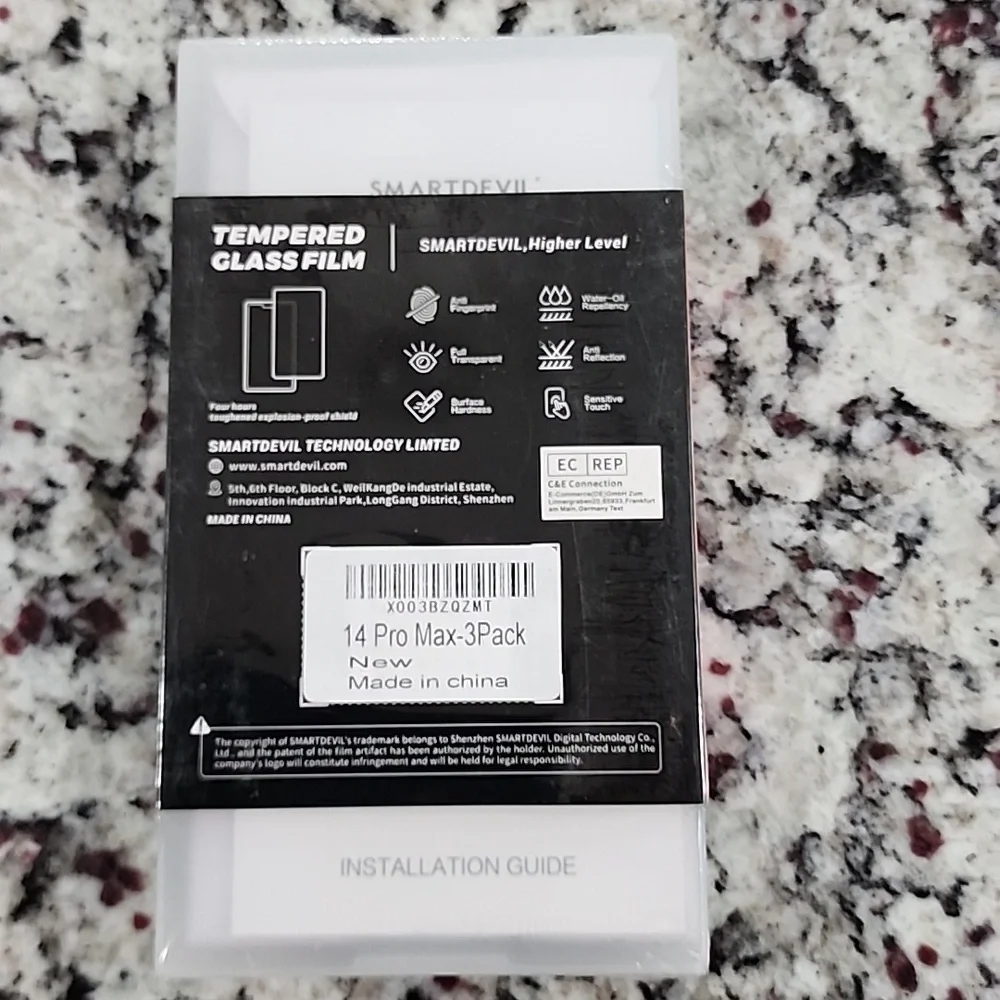 Smart Devil Premium Tempered Glass Anti-shock. iPhone 14Pro Max. New